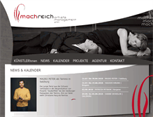 Tablet Screenshot of machreich-artists.com